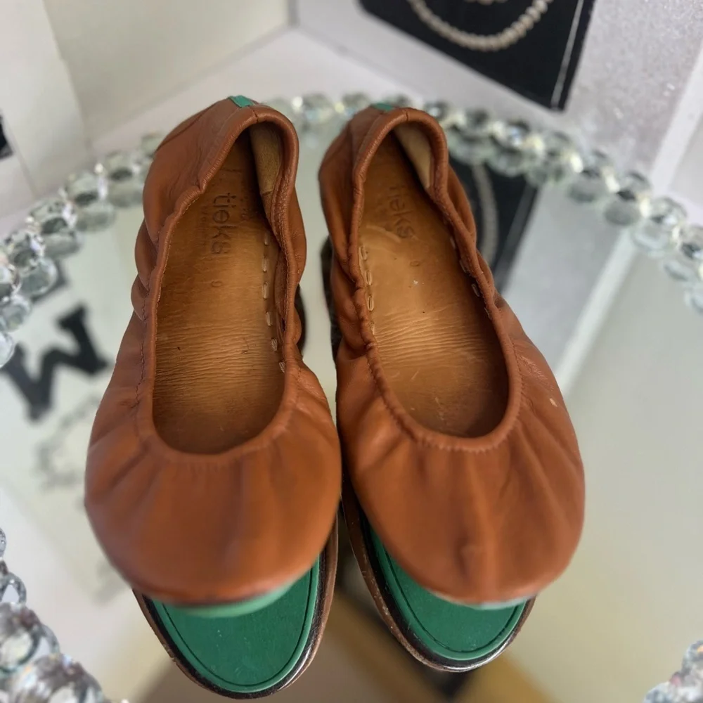 Tieks Chestnut Leather Ballet Flats size 9 - Picture 6 of 9